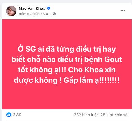 Vợ Mạc Văn Khoa đáp trả 'cực gắt' khi dân mạng bình luận nhắc đến ông Võ Hoàng Yên