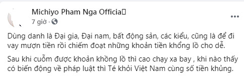 Bà Phương Hằng bị tố dùng danh đại gia để vay mượn chiếm đoạt tài sản, thua bài bạc nợ tới hơn 3 tỷ đồng Ảnh 1
