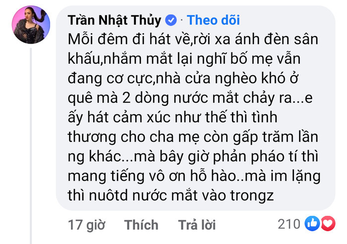 Quán quân VN Idol nói về ồn ào của Phi Nhung với Hồ Văn Cường: 'Phản pháo thì mang tiếng vô ơn, hỗn hào'