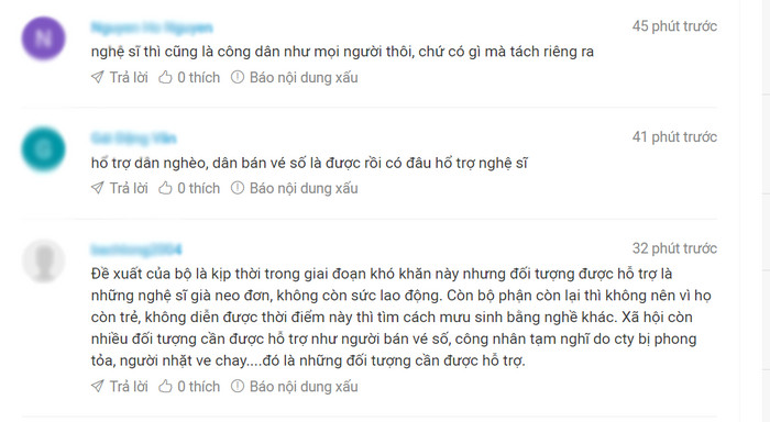 Dân mạng tranh cãi xoay quanh đề xuất hỗ trợ nghệ sĩ bị ảnh hưởng bởi dịch COVID-19 Ảnh 3