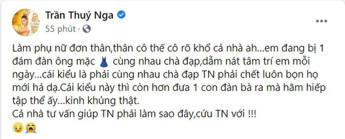 Thân Thúy Hà sâu cay an ủi Thúy Nga chuyện bị chà đạp: 'Em là nạn nhân của con đàn bà miệng nọc độc'