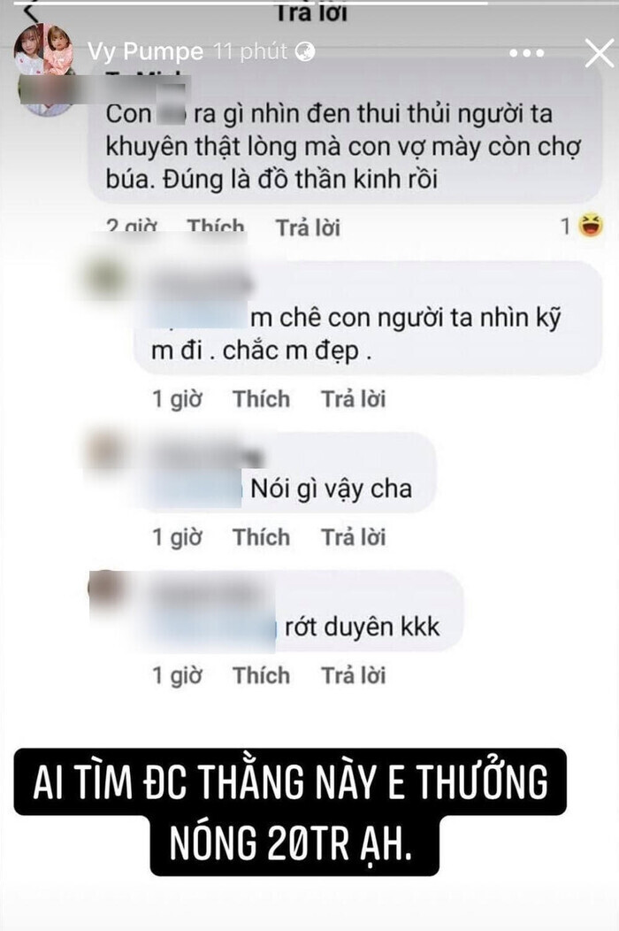 Con gái bị chê 'mắt to mặt gãy', vợ Mạc Văn Khoa đáp trả tay đôi, gọi anti-fan là 'đồ mặt lợn'
