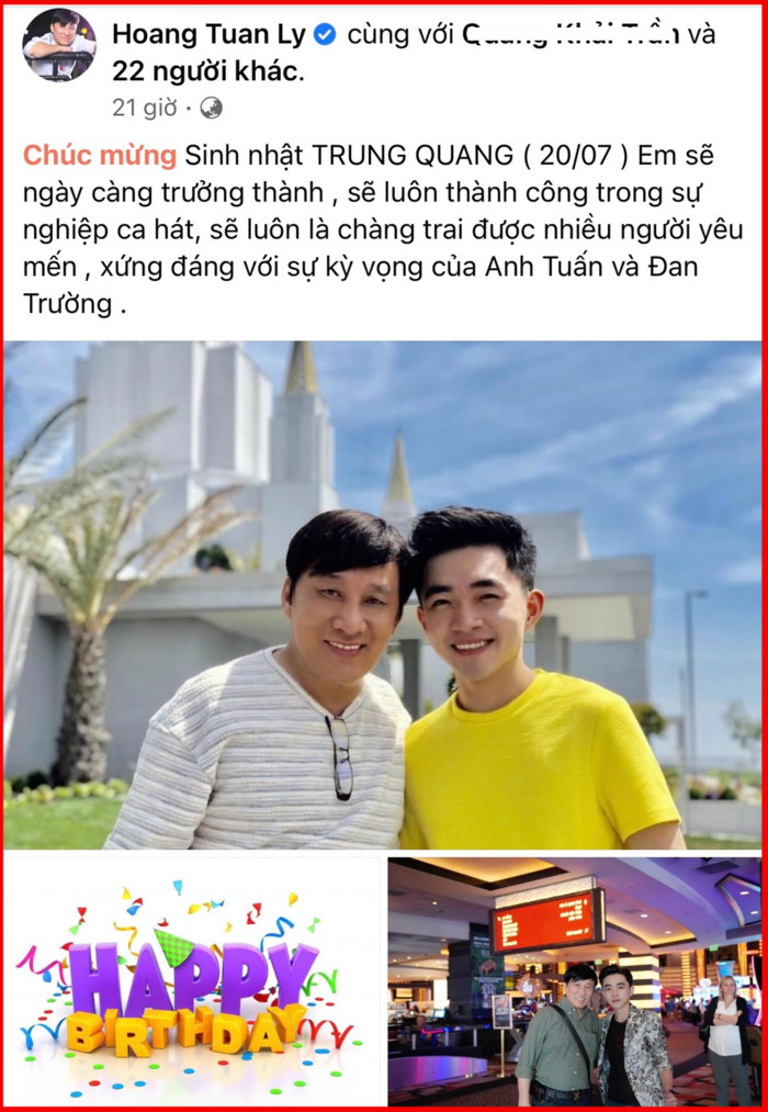 Đan Trường nhắn gửi lời 'đặc biệt' đến Trung Quang, còn gọi 'trò cưng' bằng cái tên này