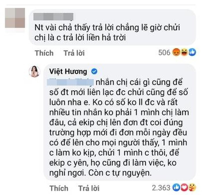 Đang làm từ thiện Việt Hương phải 'nghỉ tu 5 phút' để đáp trả người trách móc mình
