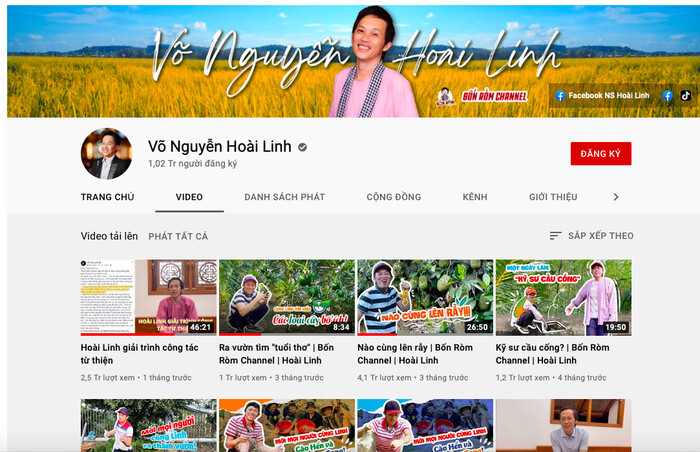 Từng 'hot rần rần', kênh YouTube của NS Hoài Linh giờ đây 'tuột dốc không phanh' sau nhiều ồn ào