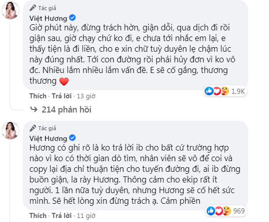 Làm từ thiện nhưng vẫn bị hờn dỗi trách móc, Việt Hương: 'Qua dịch đi rồi giận sau'