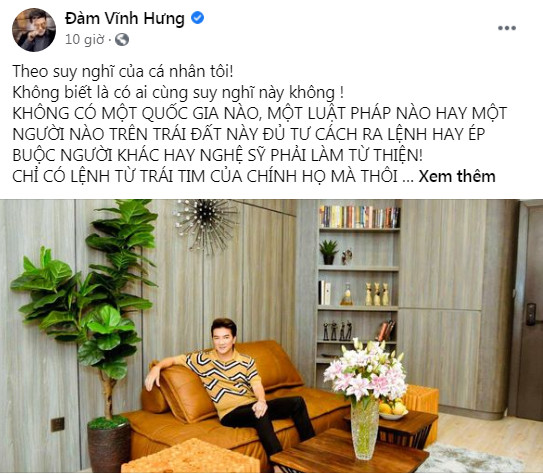 Đàm Vĩnh Hưng nói về chuyện từ thiện, Lệ Quyên liền lên tiếng: 'Mình làm được gì tự biết'