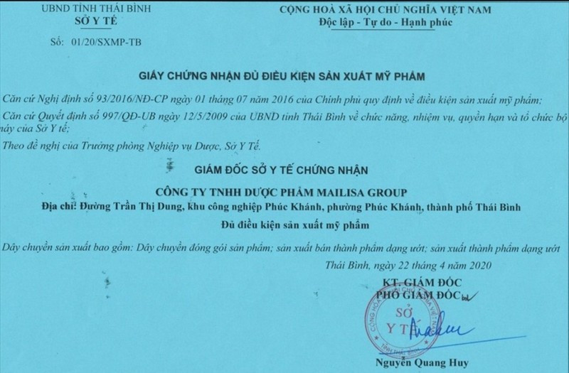 Ai “tiếp tay” cho Cty Mailisa Group hoạt động ngoài vòng pháp luật?
