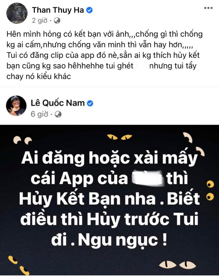 Thân Thúy Hà 'nổi đóa' trước phát ngôn của đạo diễn Lê Quốc Nam