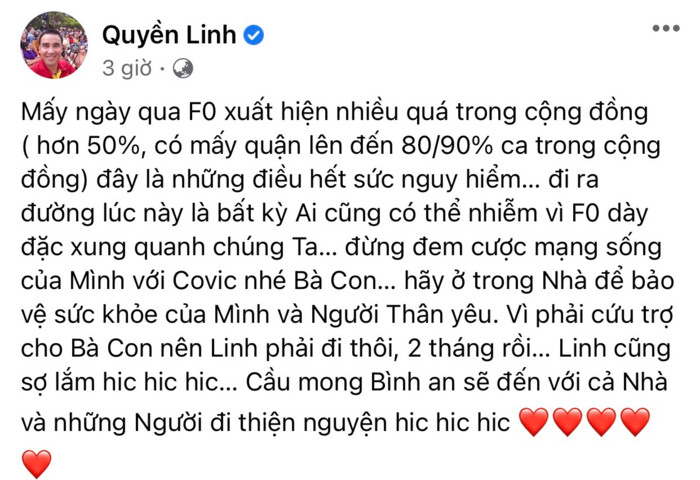Xúc động hình ảnh MC Quyền Linh vác gạo tiếp tế, NSND Hồng Vân phải thốt lên câu này