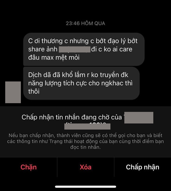 Bị yêu cầu bớt nói đạo lý, diễn viên Ngọc Trinh: 'Chặn tôi đi cho đỡ phiền'