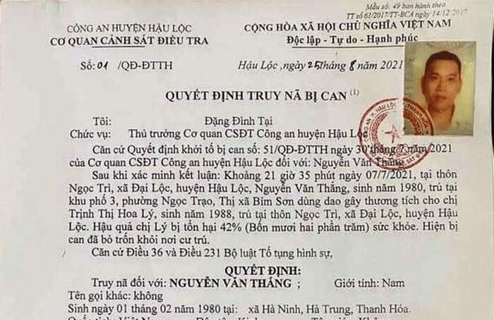 Truy nã người đàn ông chém vợ liên tiếp vào vùng mặt đến mức phải khâu 80 mũi
