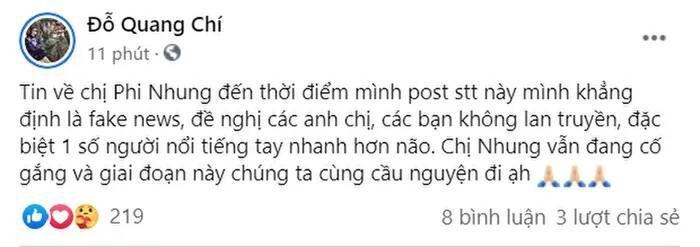 Một nghệ sĩ tiết lộ đoạn chat với Phi Nhung, nói rõ sức khỏe nữ ca sĩ và tình trạng hiện tại Ảnh 3