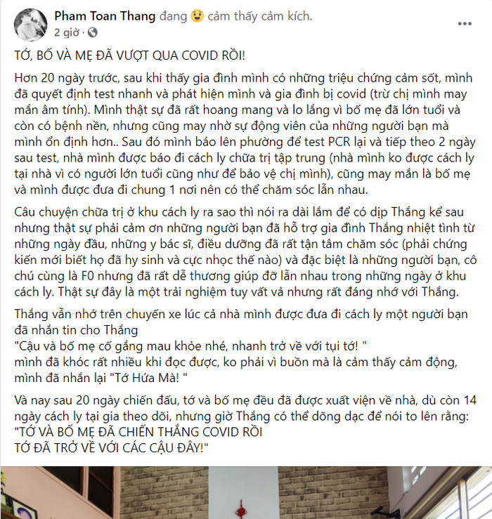 Chủ nhân hit 'Tháng Tư là lời nói dối của em' dương tính với Covid-19