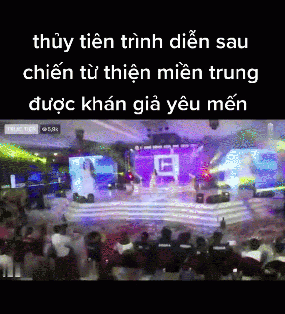 Giữa ồn ào sao kê, dân tình tranh cãi gay gắt sân khấu của Thủy Tiên sau chuyến từ thiện miền Trung