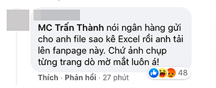 'Soi' bản sao kê 1.000 trang của Trấn Thành, netizen tìm ra điểm bất thường, tiếp tục tranh cãi Ảnh 5
