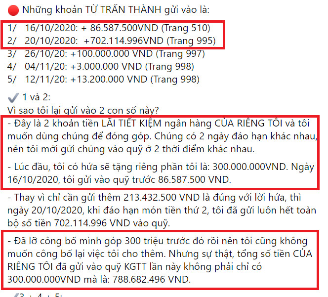 Lấy lãi ngân hàng 788 triệu đồng, netizen thắc mắc Trấn Thành gửi tiết kiệm bao nhiêu tiền?
