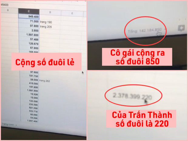Vụ ồn ào sao kê của Trấn Thành: Xuất hiện loạt clip chép tay, tính bằng Excel nhưng kết quả lại khác nhau Ảnh 2