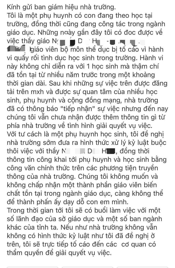 Thầy giáo đã có vợ con bị tố quấy rối nữ sinh, nhắn tin 'gạ' đi chơi riêng rồi liên tục nhắc xóa tin nhắn Ảnh 4