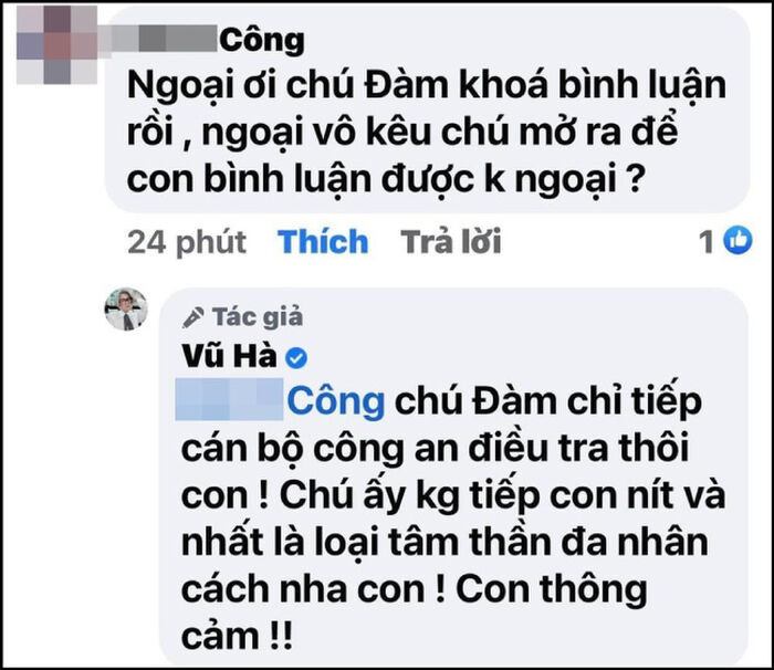 Một sao Vbiz 'ra tay' đáp trả quyết liệt với anti-fan khi bị hỏi chuyện Đàm Vĩnh Hưng làm từ thiện