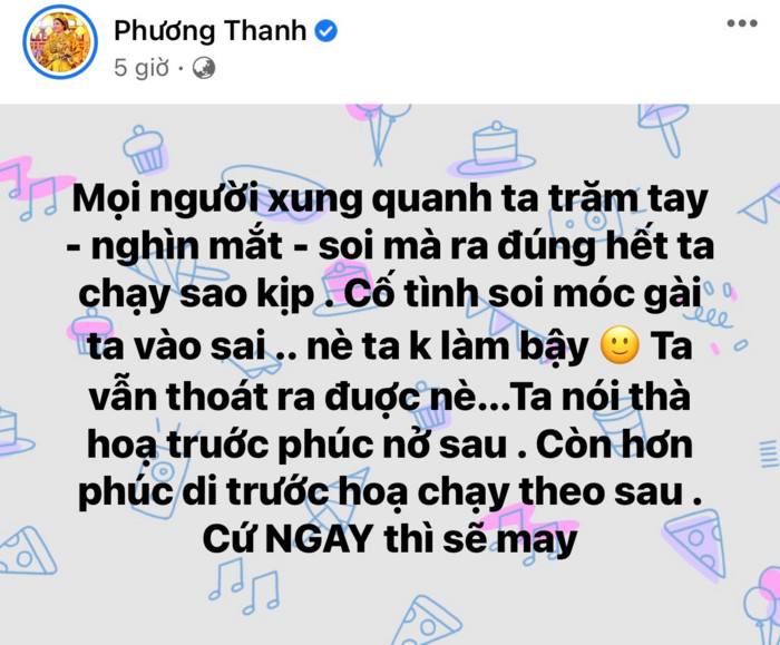 Phương Thanh lên tiếng sau bài đăng xin Tổ nghiệp 'chấn chỉnh nghệ sĩ'