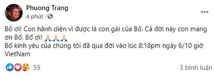 Bố ruột nghệ sĩ Hoài Linh mất, Dương Triệu Vũ nghẹn ngào: Thương và suốt đời mang ơn' Ảnh 1