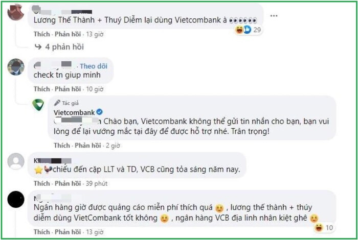 Dân mạng tràn vào 'tấn công' Fanpage Vietcombank sau vụ bà Phương Hằng gọi tên vợ chồng Lương Thế Thành Ảnh 3