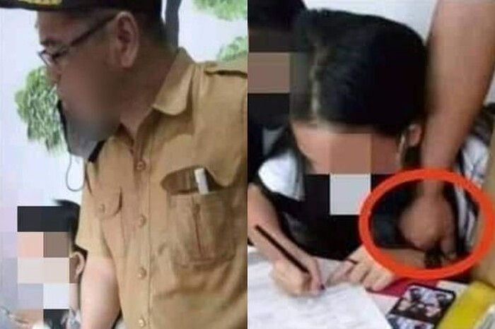 Thầy giáo ngang nhiên luồn tay vào trong áo nữ sinh tại lớp học, lời giải thích còn gây phẫn nộ hơn Ảnh 1