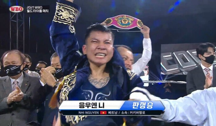 Võ sĩ Thu Nhi giành đai WBO thế giới: Đi vào lịch sử bằng lòng quả cảm! Ảnh 1