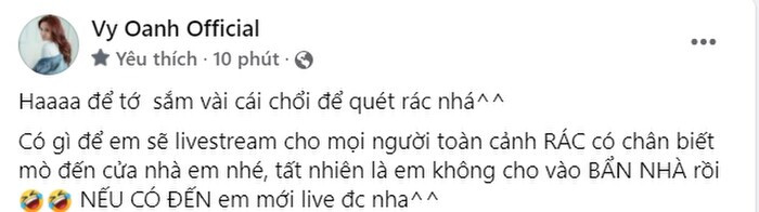 Vy Oanh gắt gỏng sau khi CEO Đại Nam công bố lịch trình đến thăm nhà: 'Tôi sẽ sắm vài cây chổi quét rác' Ảnh 2