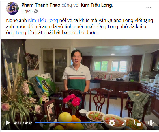 Kim Tiểu Long bất ngờ chia sẻ chuyện cố ca sĩ Vân Quang Long 'trở về' nhắc anh làm một việc còn dang dở
