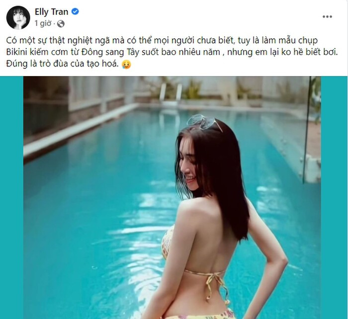Elly Trần trưng trổ đường cong quyến rũ ở tuổi 34, còn tiết lộ 'bí mật động trời' suốt 10 năm trong nghề