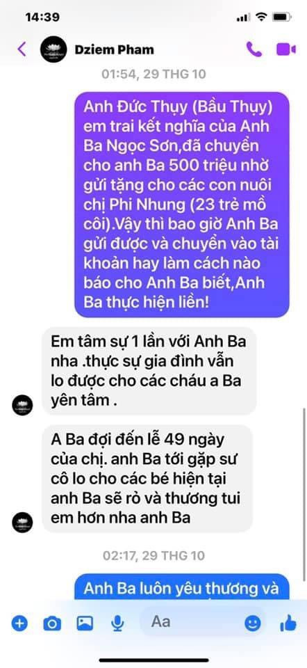 Quản lý Phi Nhung phản hồi về số tiền 500 triệu bầu Thụy trao tặng Ảnh 2
