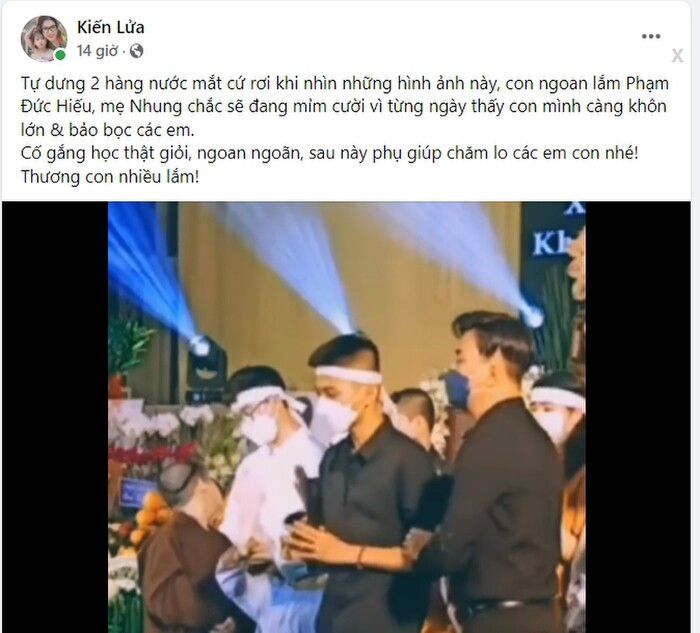 Trang Trần khen con trai nuôi Phi Nhung vì hành động hiếu kính dành cho mẹ, Hồ Văn Cường bị réo tên Ảnh 1