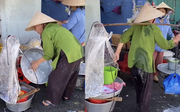 Chuyện đời chuyện nghề của cụ bà bán chuối xào bị trượt té: Thương lắm bóng dáng ông bà mình!