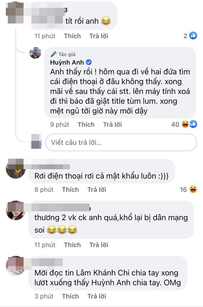 Huỳnh Anh chính thức lên tiếng lí do 'chia tay' Bạch Lan Phương, tung cả tin nhắn làm bằng chứng