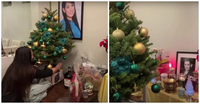 Wendy tự tay trang trí Noel cho bàn thờ Phi Nhung, nhưng hành động của ông xã mới đáng chú ý