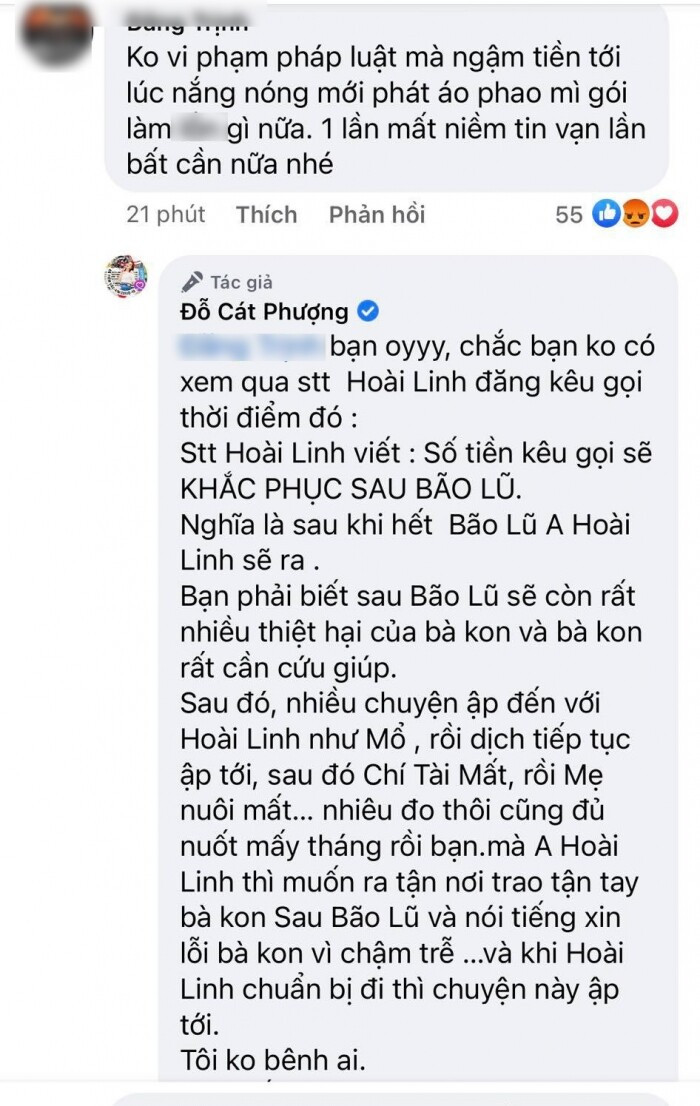 Hoài Linh được 'giải oan' vẫn bị móc mỉa, Cát Phượng lên tiếng bức xúc