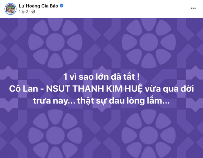 Nghệ sĩ Việt xót xa hay tin NSƯT Thanh Kim Huệ qua đời vì ung thư Ảnh 2
