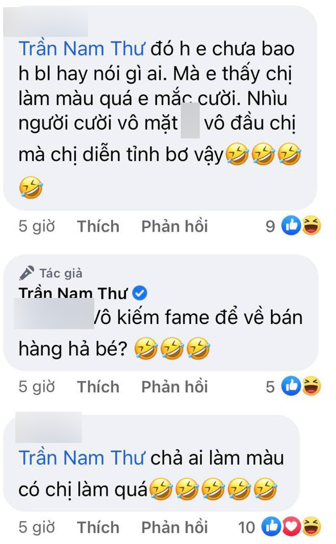 Nam Thư đáp trả khi bị nói 'nịnh' NS Hoài Linh, nói rõ về clip 'lên tặng hoa đi' gây xôn xao trước đó