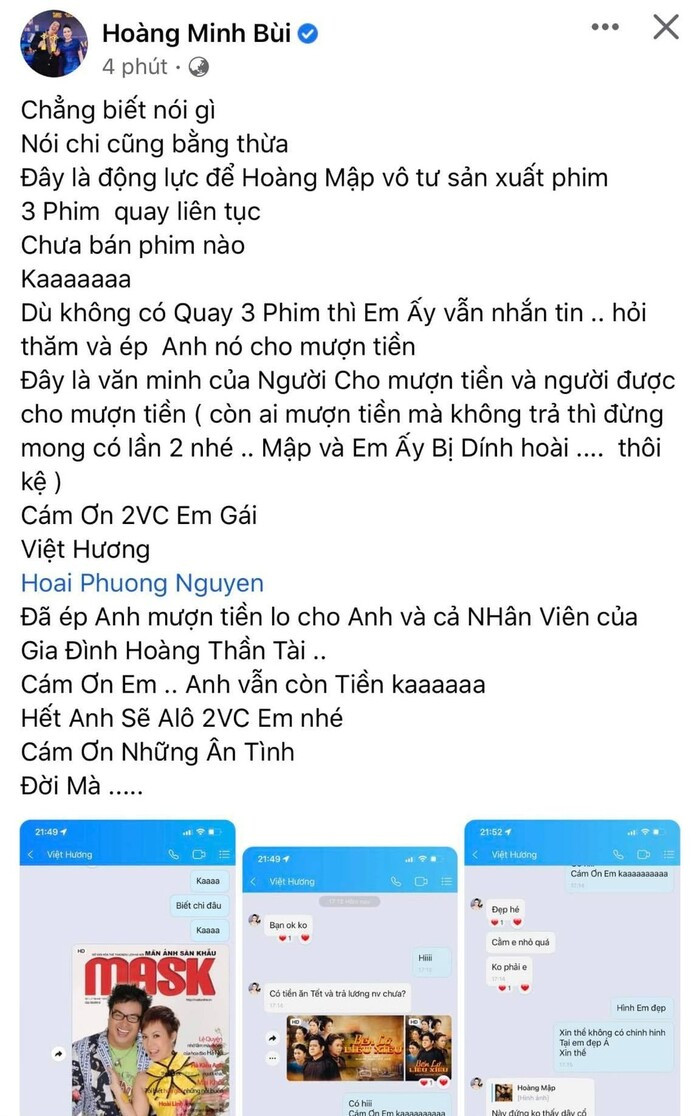 Không chỉ tặng xế hộp, Việt Hương còn chủ động cho Hoàng Mập mượn tiền