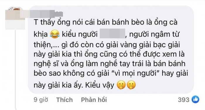 Nghệ sĩ Duy Phương lên tiếng 'cà khịa' nghệ sĩ tai tiếng vẫn nhận giải thưởng lớn