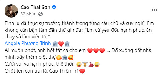 Cao Thái Sơn lên tiếng bảo vệ Angela Phương Trinh: 'Ai muốn phốt, anh hốt tất cả cho em' Ảnh 4