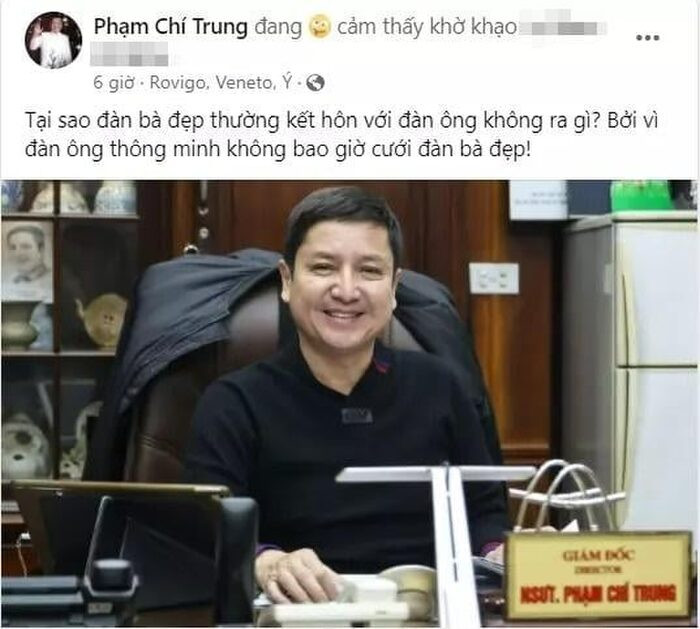 NSƯT Chí Trung khiến bạn gái Á hậu phật lòng vì một phát ngôn?