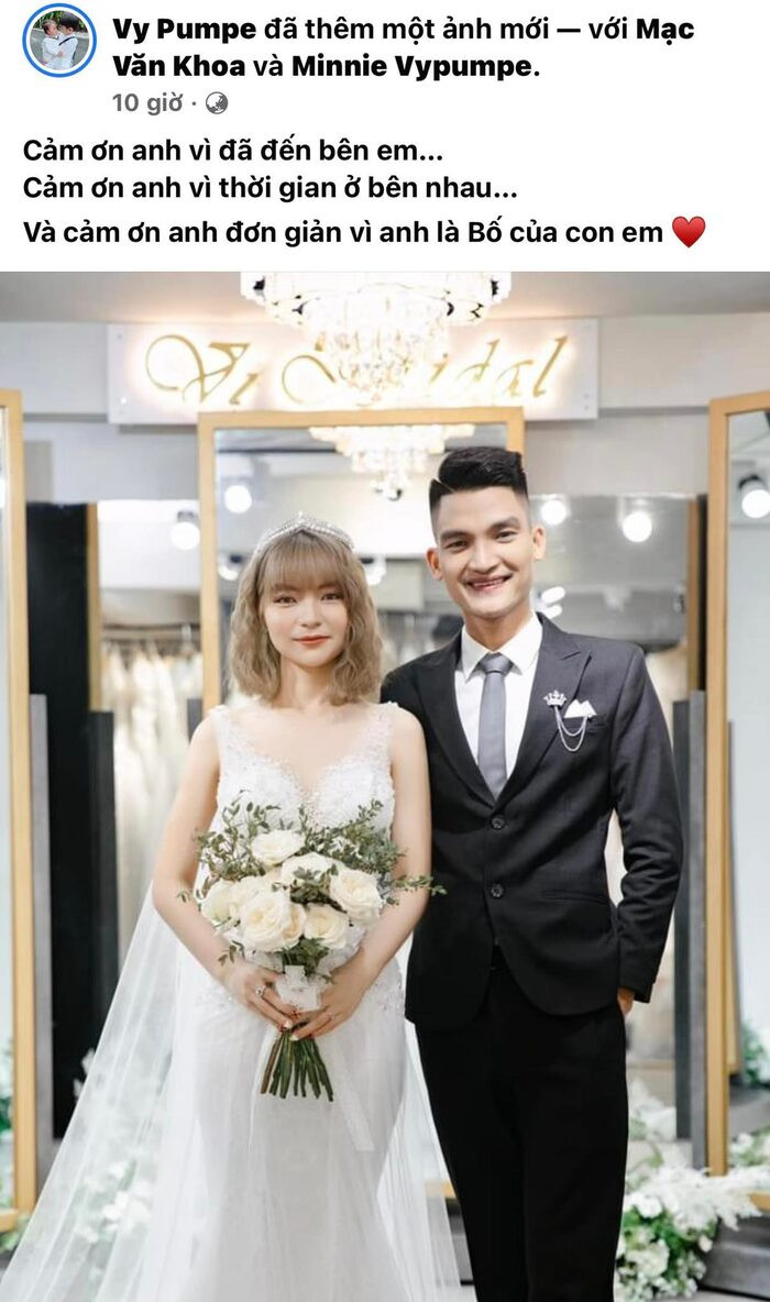 Mạc Văn Khoa và bà xã lên xe hoa sau 7 năm bên nhau: 'Anh nợ em 1 đám cưới, bây giờ anh tuyên bố xóa nợ'