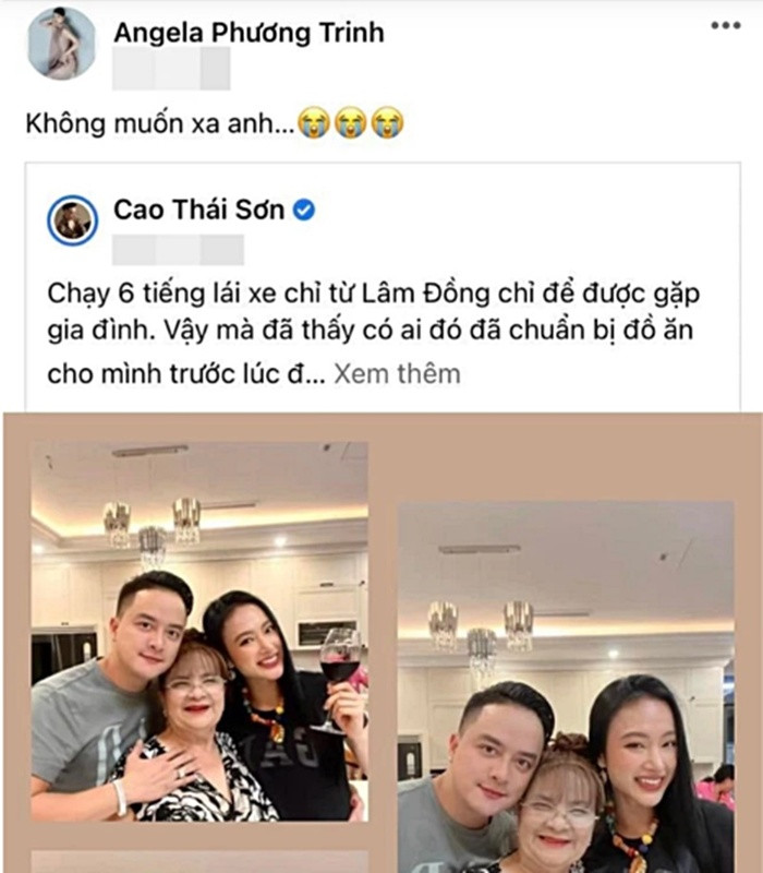 Mối quan hệ 'anh em tri kỉ' thân mật tựa tình nhân của Cao Thái Sơn và Angela Phương Trinh