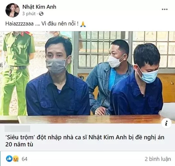 Phản ứng Nhật Kim Anh khi nghe tin kẻ trộm tài sản của cô phải đối mặt 20 năm tù?