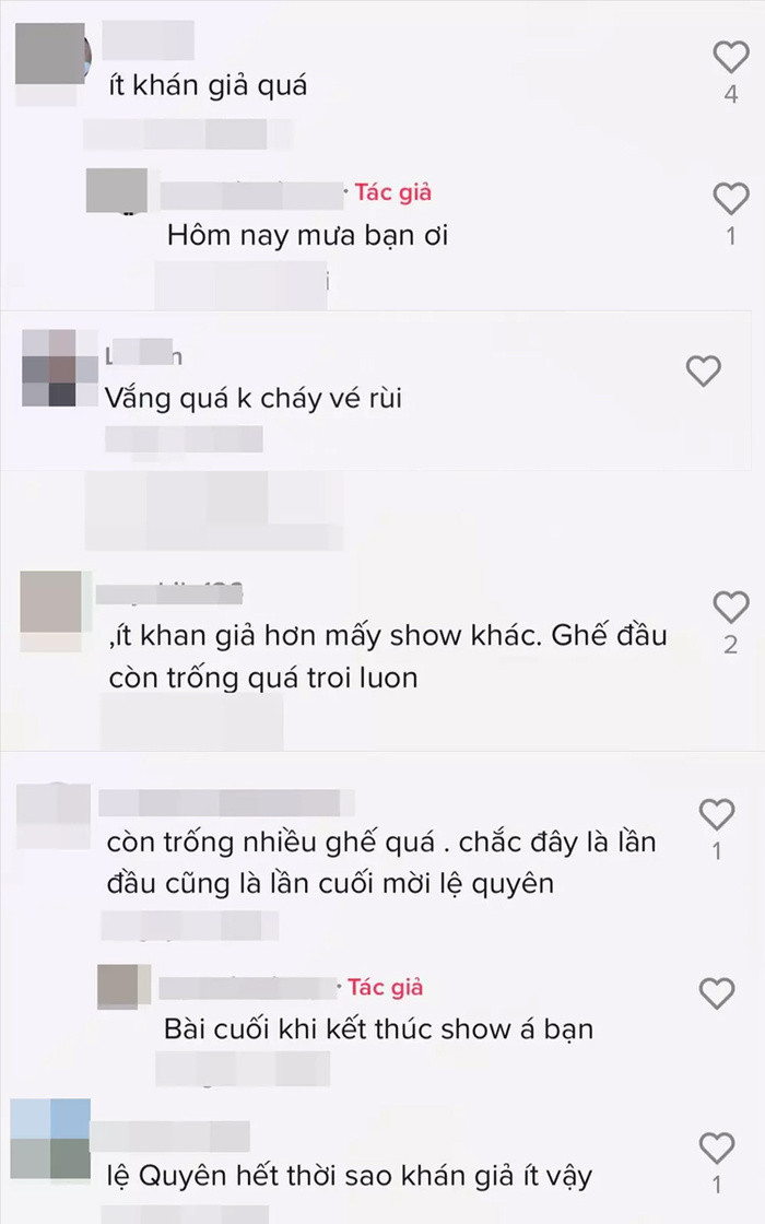 Tranh cãi đoạn clip show Lệ Quyên vắng khách, ghế ngồi thưa thớt: Thực hư ra sao?