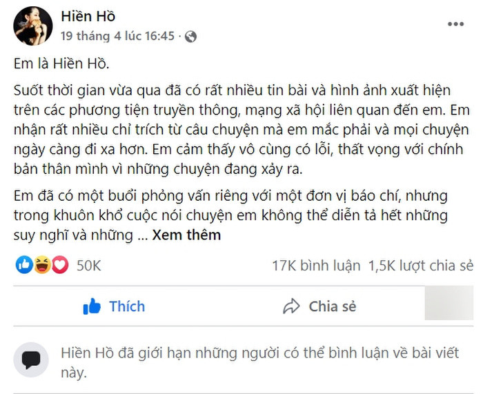 Hiền Hồ có loạt động thái lạ sau bài đăng xin lỗi, chắc đang giận 'ai đó'? Ảnh 1