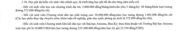 Nhiều trường Đại học đồng loạt tăng học phí trong năm học mới Ảnh 1